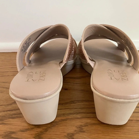 NOWB Naturalizer Rowena Slip-on Wedge Heel With Rhinestones Rose Gold - Picture 7 of 10